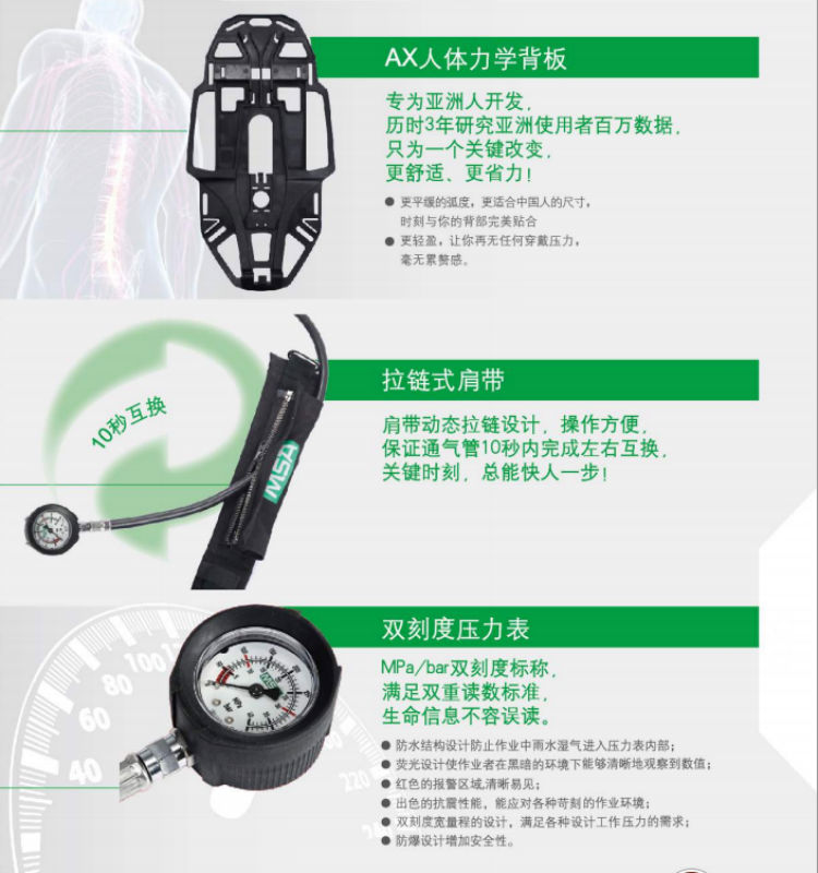 梅思安AX2100空气呼吸器图片
